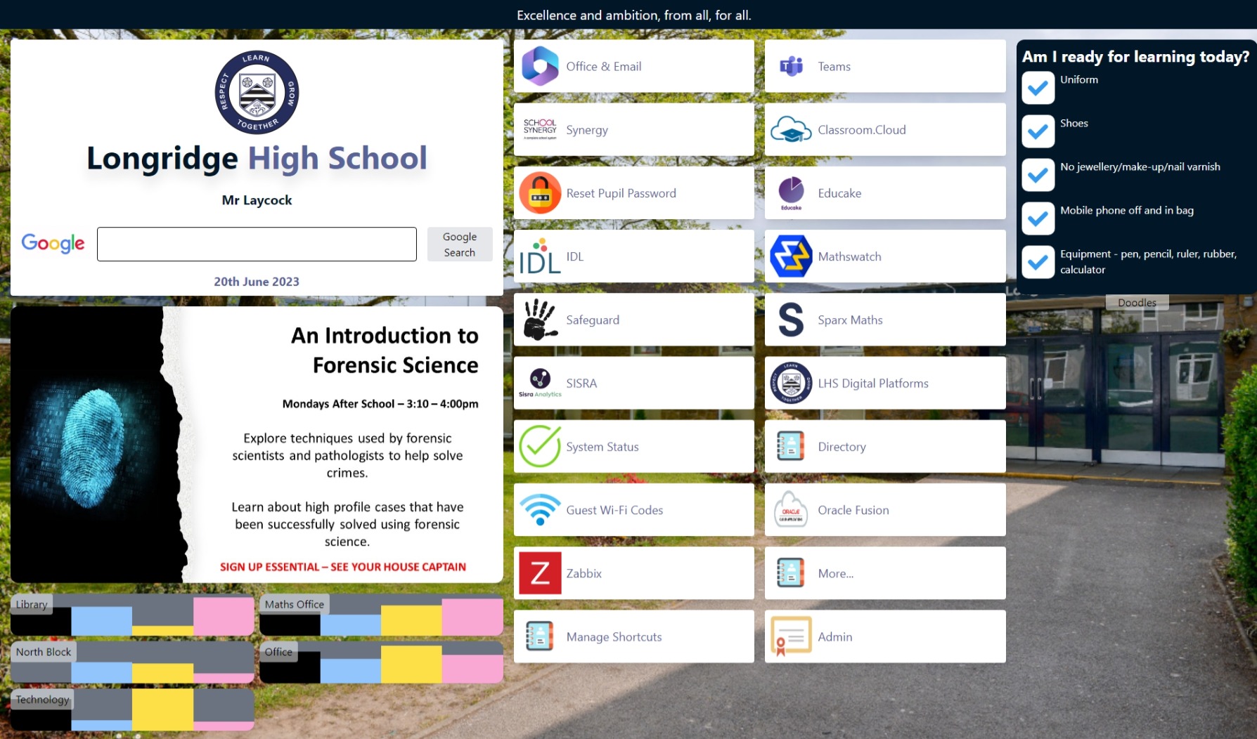 LHS Start Screen